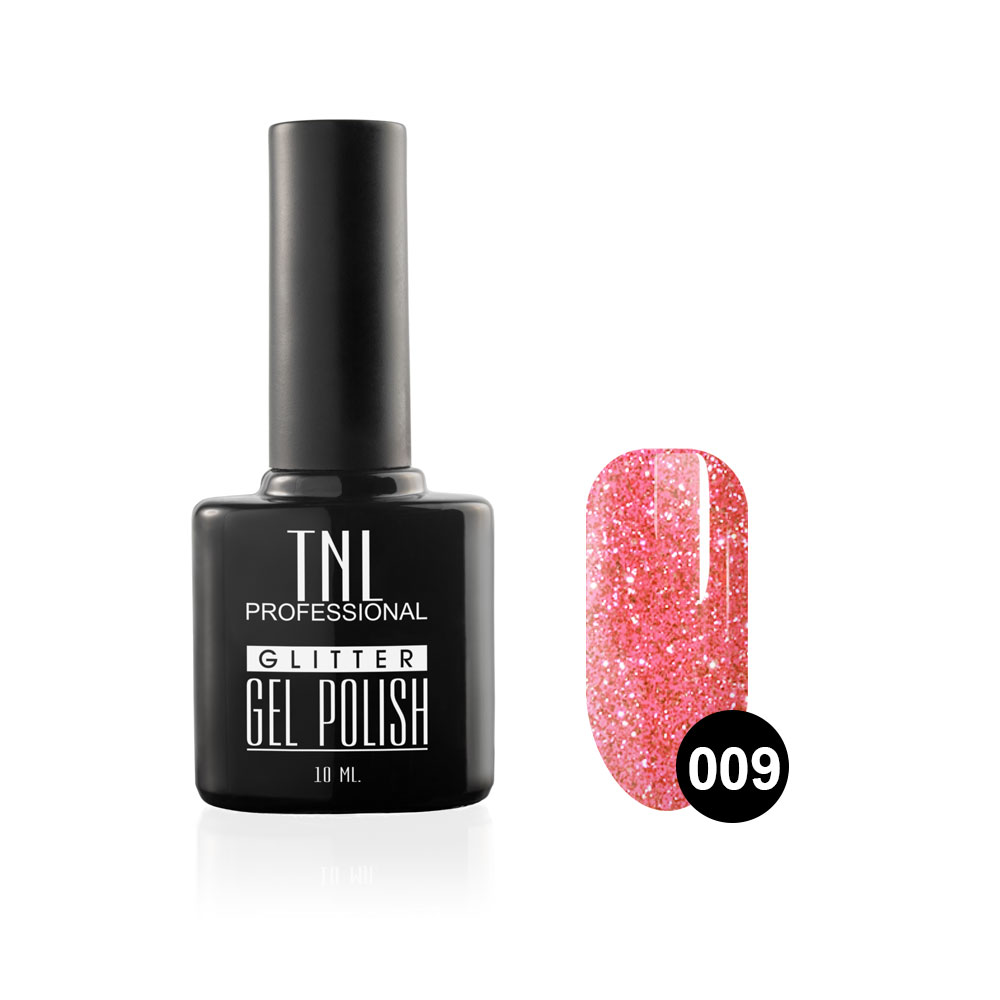 Гель-лак TNL - Glitter №09 - Розовый
