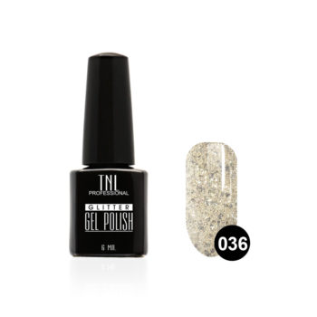 Гель-лак TNL - Glitter №36 - Серебрянный