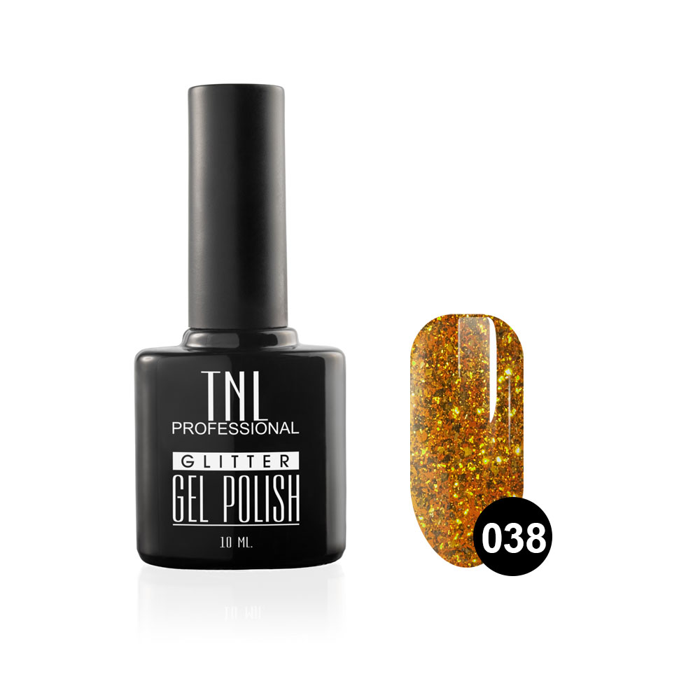 Гель-лак TNL - Glitter №38 - Нарциссово-желтый