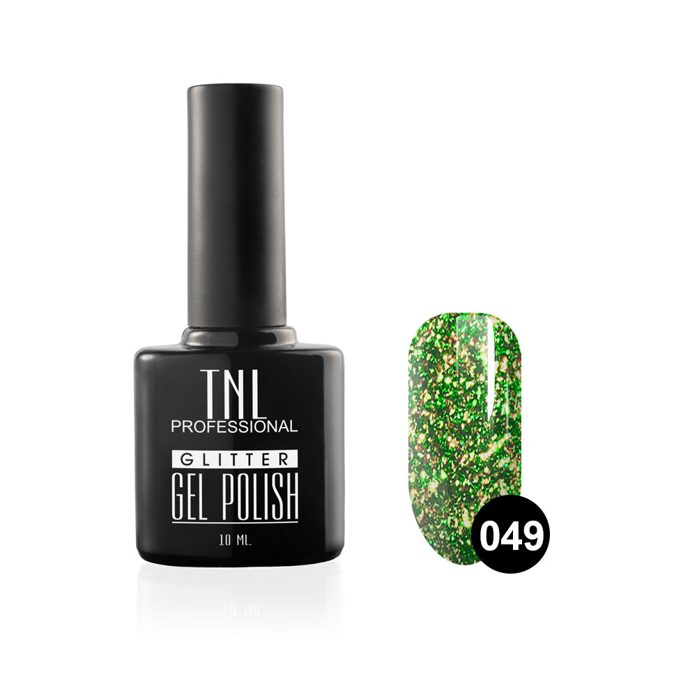 Гель-лак TNL - Glitter №49 - Зеленый чай