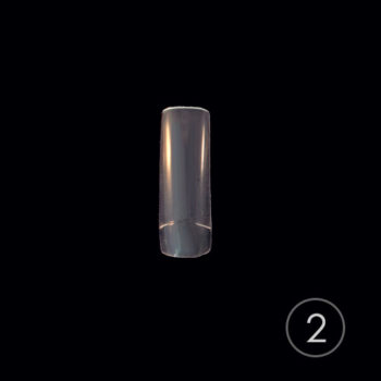 Tips "TNL" classic transparent No. 2, narrow short-cut, (50 pcs.)