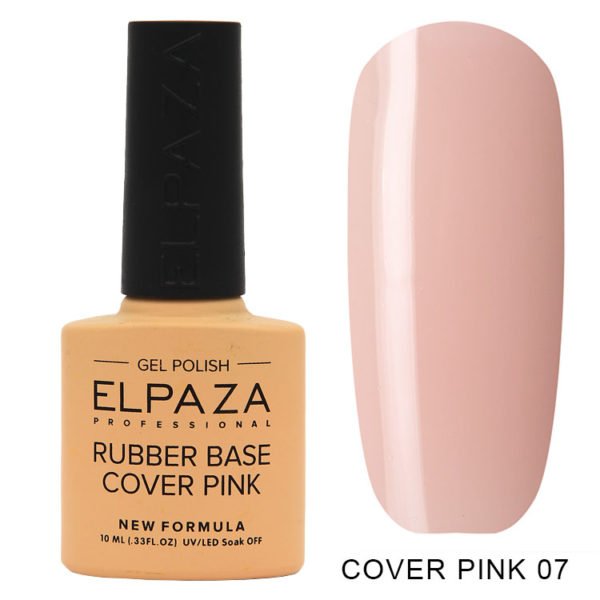 ELPAZA, BASE Rubber, COVER PINK №07, 10 мл.