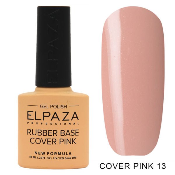 ELPAZA, BASE Rubber, COVER PINK №13, 10 мл.