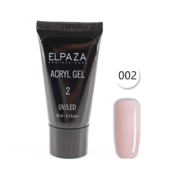 ELPAZA, Acryl gel 02, бледно розовый, 30 мл.