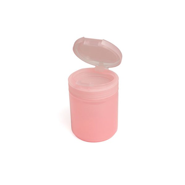 Контейнер TNL туба с крышкой пластиковый (прозрачно-розовый) 242214