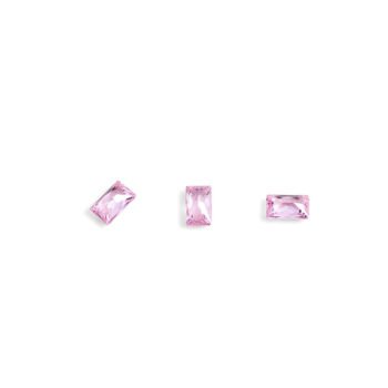Кристаллы для объемной инкрустации "TNL" - багет №3 (розовый) (10 шт./уп)
