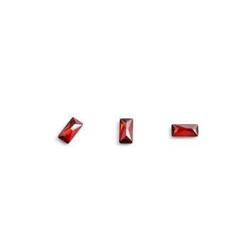 Кристаллы для объемной инкрустации "TNL" - багет №4 (рубиновый) (10 шт./уп)
