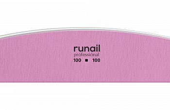 RuNail, 4686, Пилка (розовая, полукруглая 100/100)