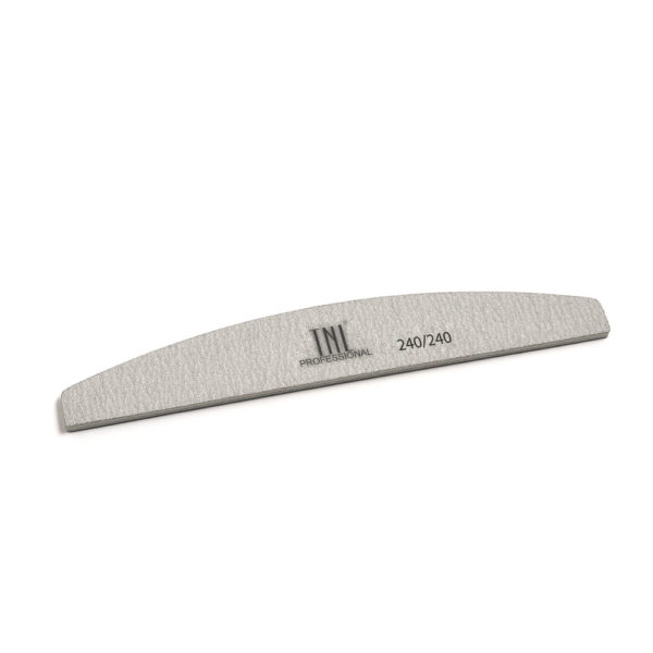 Пилка для ногтей "лодочка" 240/240 хит продаж (серая) 10-066