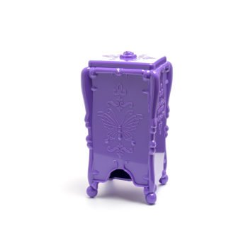 TNL Пластиковый контейнер для безворсовых салфеток (фиолетовый) 905630