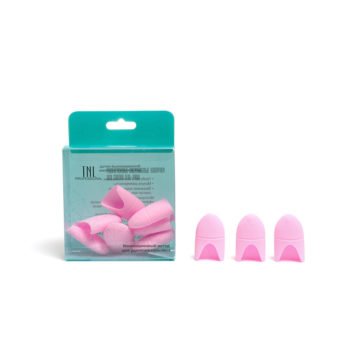 TNL, Силиконовые колпачки для снятия гель-лака (10 шт/упак) розовые SK06